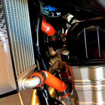 SAMCO Sport OEM Replacement Silicon Radiator Coolant Hose Kit (4-pc) for KTM 450 EXC-F, 500 EXC-F / XCF-W & Husqvarna FE 450 / 501
