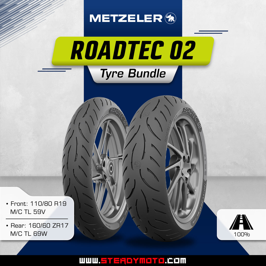 METZELER ROADTEC™ 02 Tyres Bundle - F19/R17