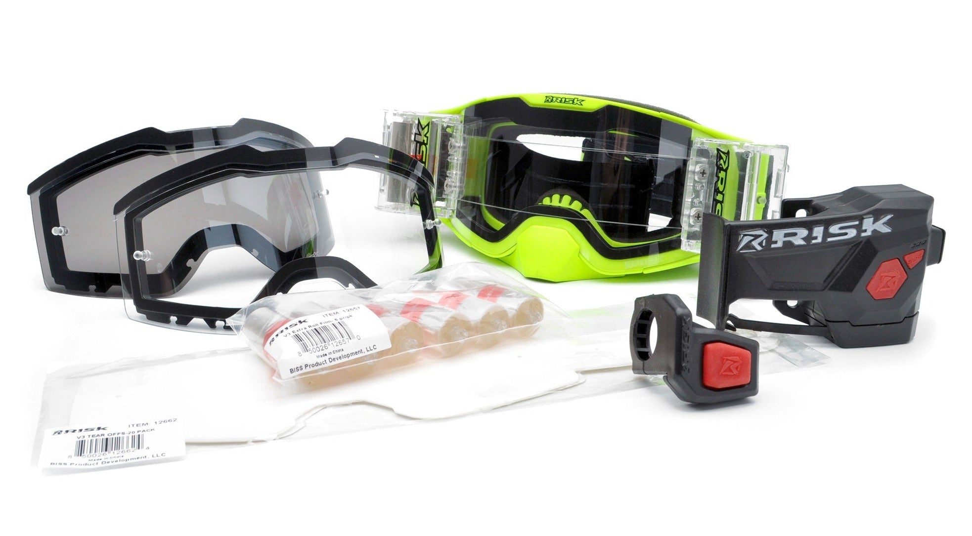 J.A.C V3 MX Goggle Roll-Off Ripper Mega Combo Kit – SteadyMoto