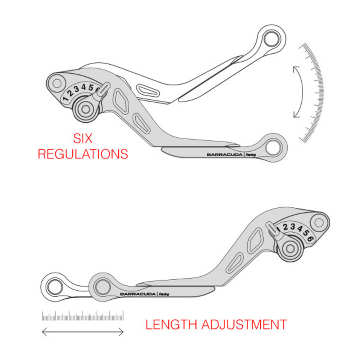 Brake-Clutch Lever Kit for HONDA CB 650 R / F, CBR 650 R / F & NC 750 S / X