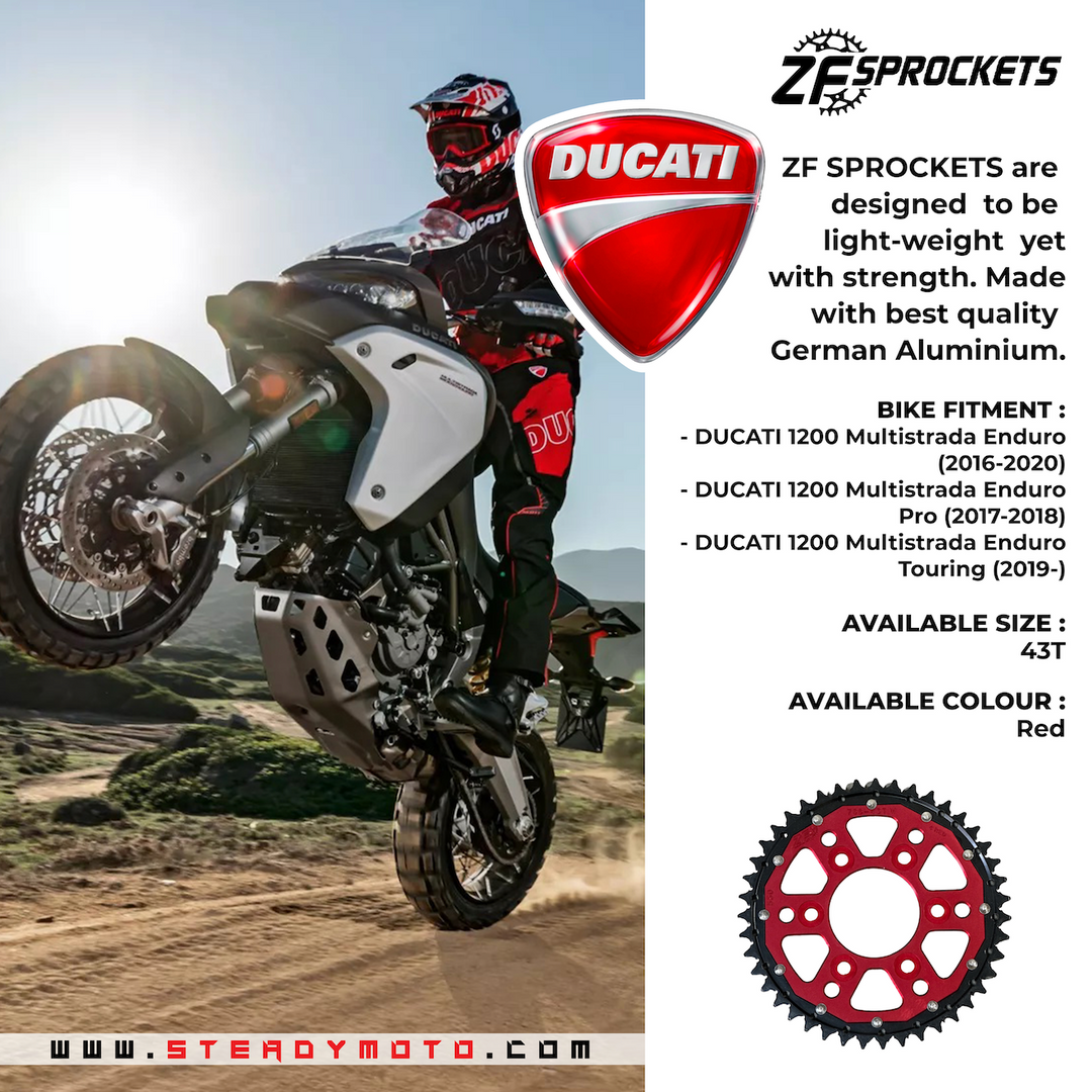 ZF Rear Sprocket for DUCATI 1200 / 1260 Multistrada Enduro