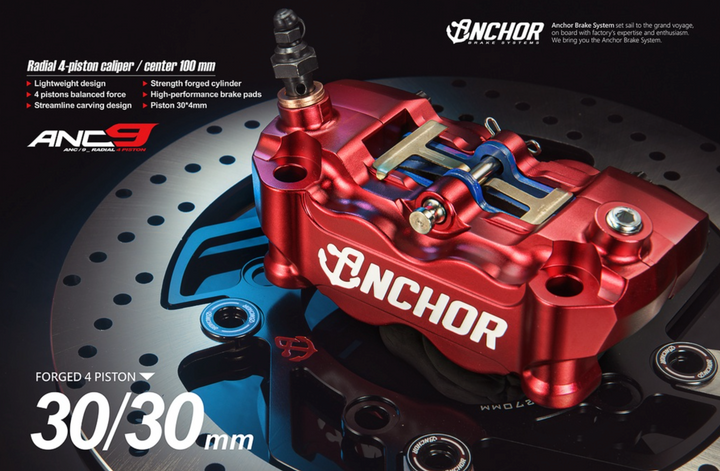 ANC-9 Radial 4 Piston Caliper Pitch