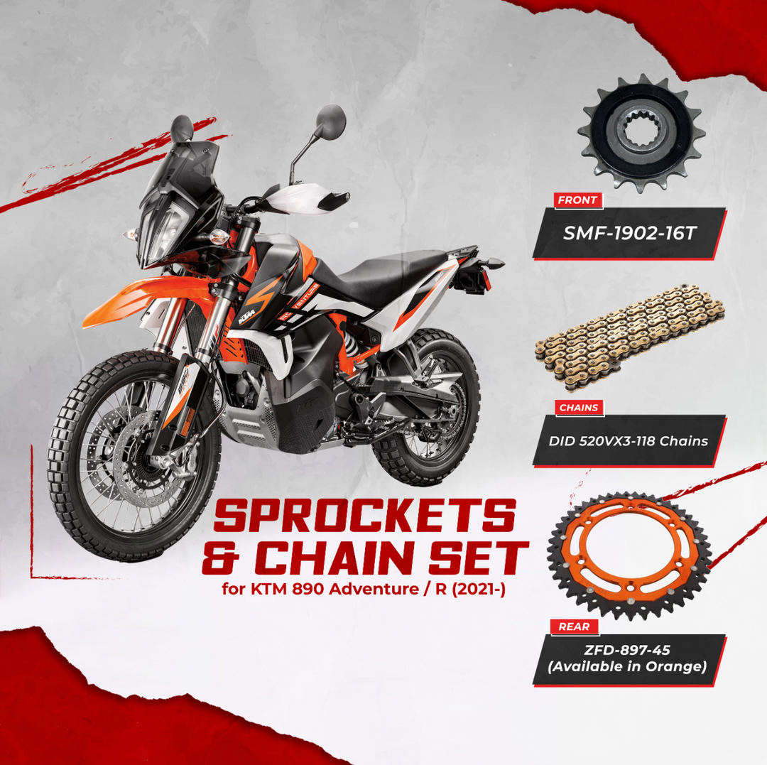 ZF Sprockets & DID Chain Set For KTM 890 ADV / R (2021-)