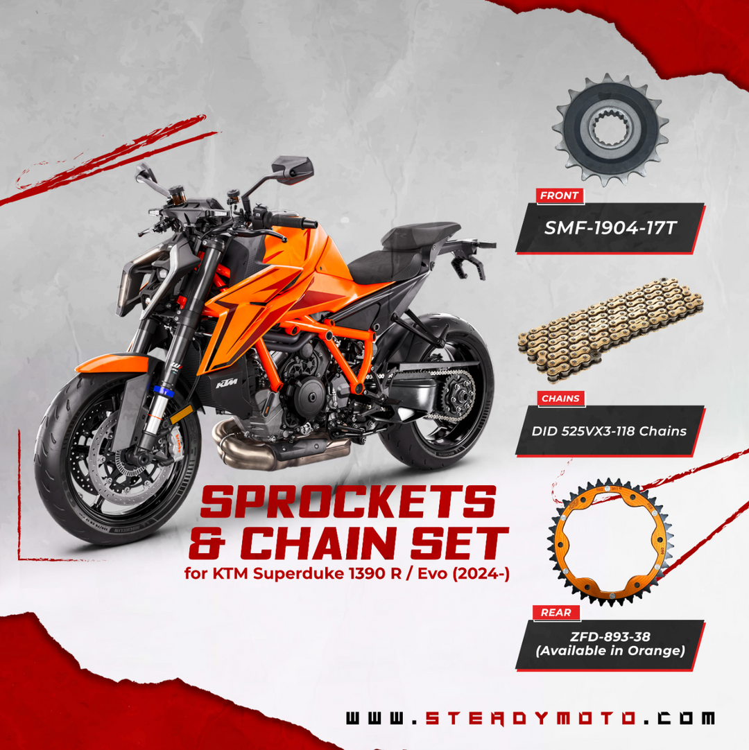 ZF Sprockets & DID Chain Set for KTM Superduke 1390 R / Evo (2024-)