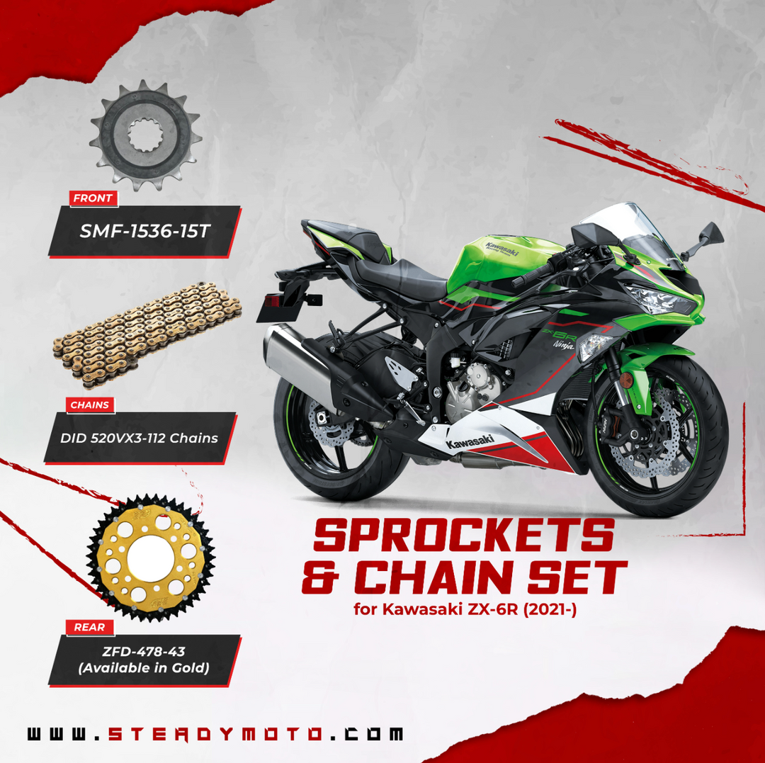 ZF Sprockets & DID Chain Set for KAWASAKI ZX-6R (2021-)