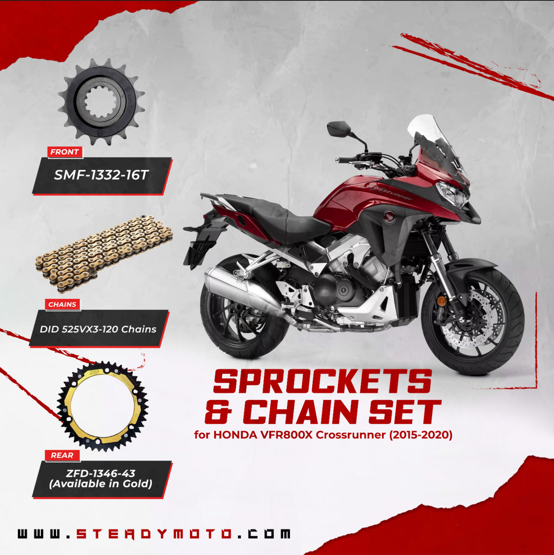 ZF Sprockets & DID Chain Set for HONDA VFR800X Crossrunner (2015-2020)