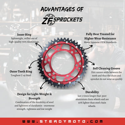 ZF Rear Sprocket for Selected BETA Bike Models