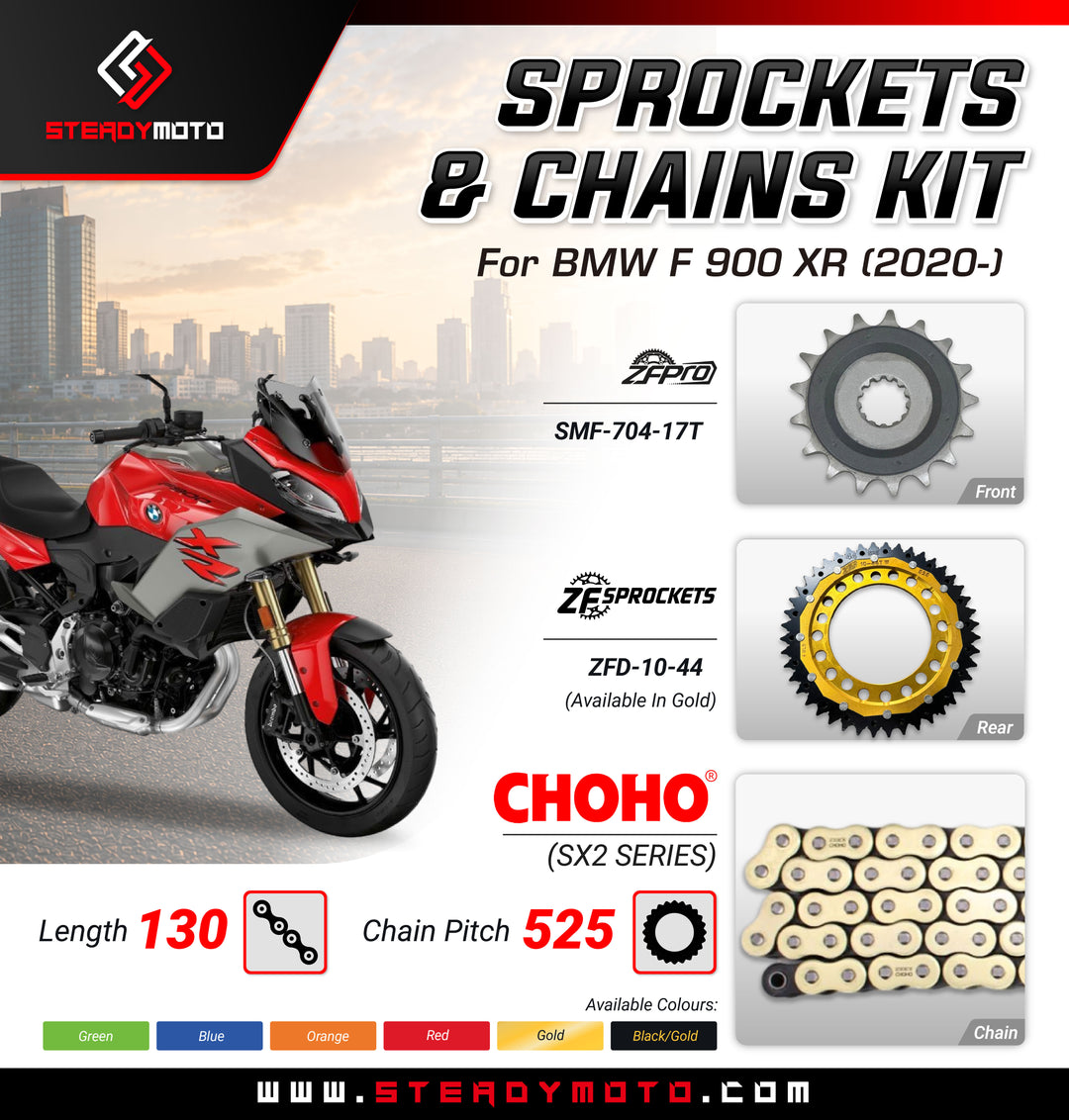 ZF Sprockets & CHOHO Chains for BMW F 900 XR (2020-)