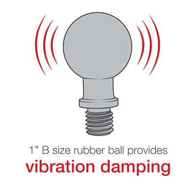 RAM® Ball Adapter with M10 X 1.25 Threaded Post