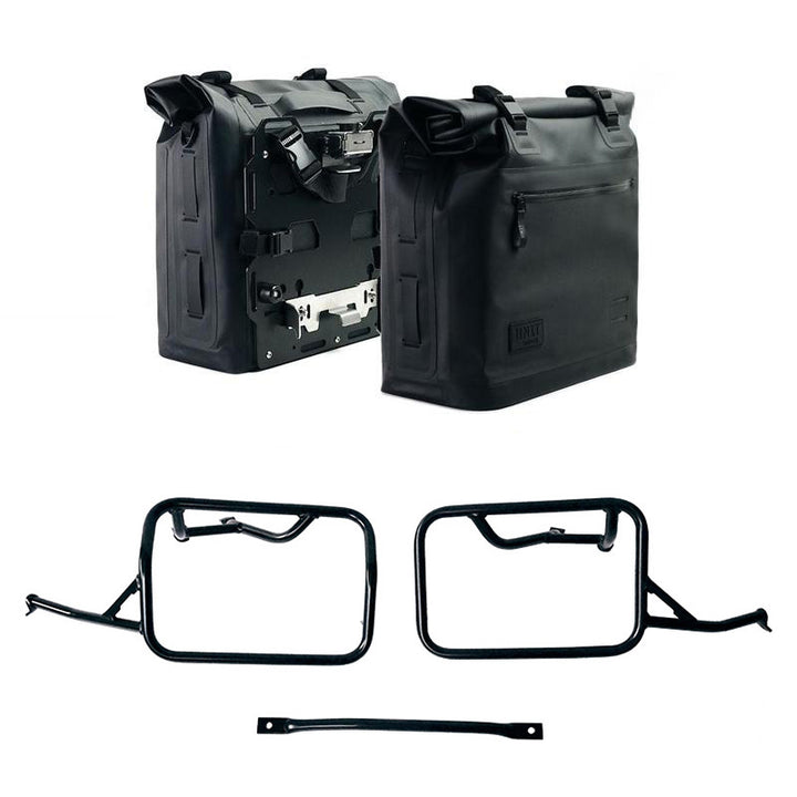 KHALI Side Panniers in TPU (35-45L) with Aluminium Plate & Subframes for BMW R 12 nineT (2024-)