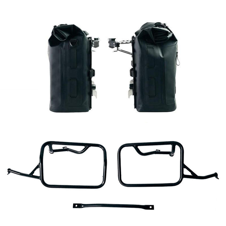 KHALI Side Panniers in TPU (35-45L) with Aluminium Plate & Subframes for BMW R 12 nineT (2024-)