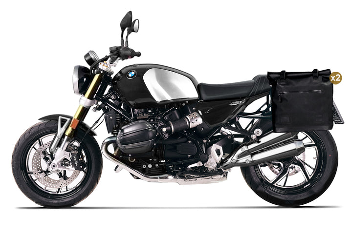 KHALI Side Panniers in TPU (35-45L) with Aluminium Plate & Subframes for BMW R 12 nineT (2024-)