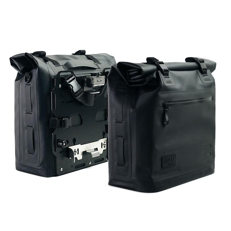 KHALI Side Panniers in TPU (35-45L) with Aluminium Plate & Subframes for BMW R 12 nineT (2024-)