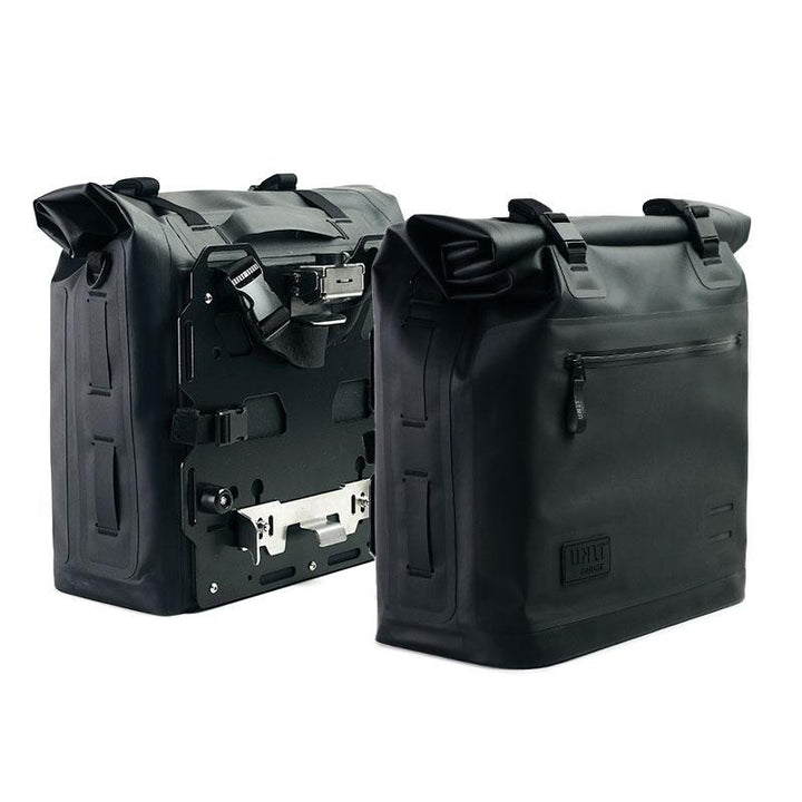KHALI Side Panniers in TPU (35-45L) with Aluminium Plate & Subframes for BMW R 12 nineT (2024-)