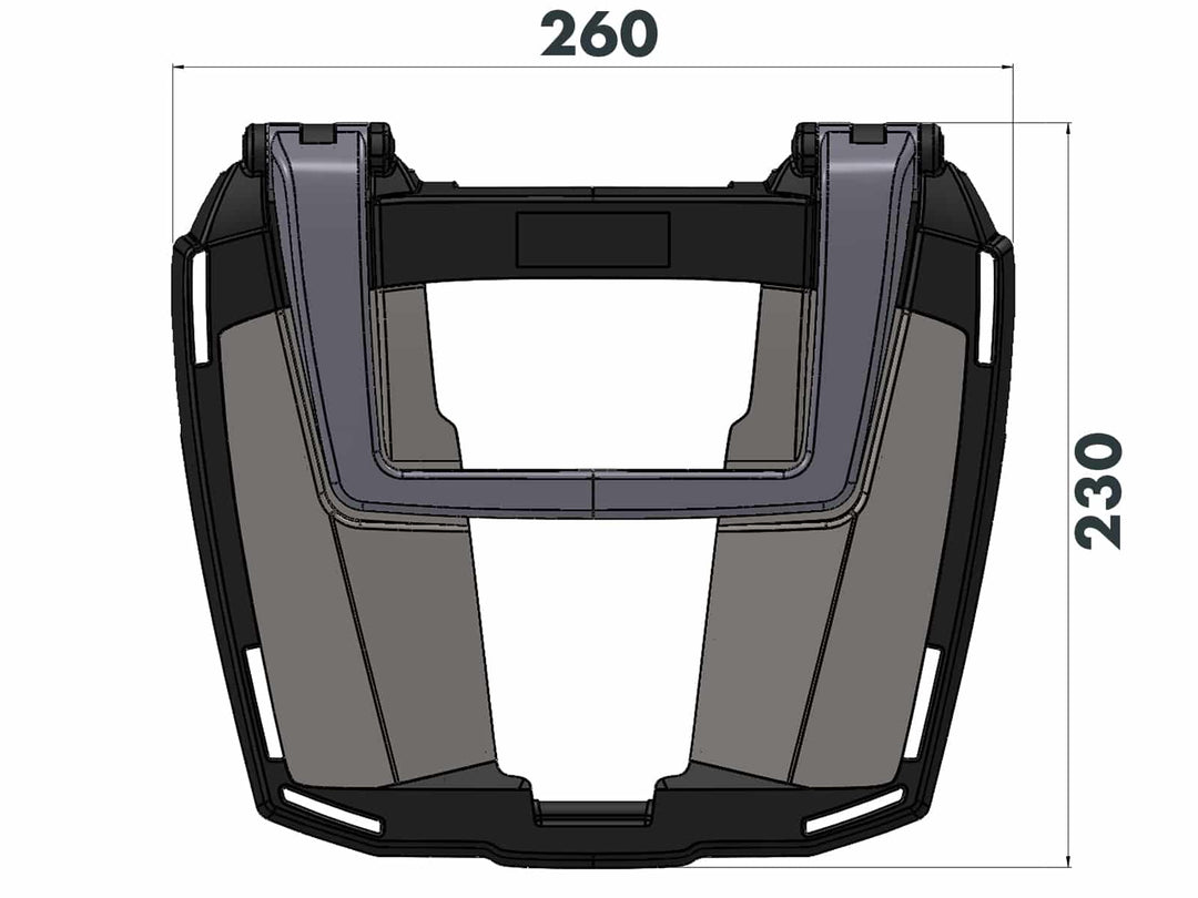 Easyrack Topcase Carrier for Original Rear Rack on DUCATI Multistrada V4 / S / Pikes Peak / Rally (2025-)
