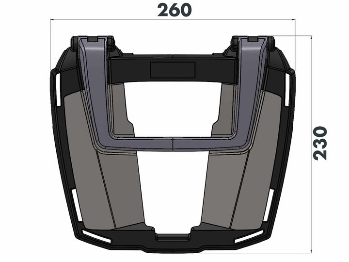 Easyrack Topcase Carrier for Original Rear Rack on DUCATI Multistrada V4 / S / Pikes Peak / Rally (2025-)