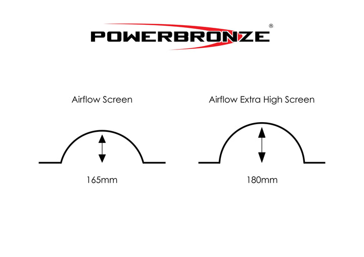 Airflow Screen (Extra-High Bubble 190mm) for SUZUKI GSX 1300 R Hayabusa (2008-2019)