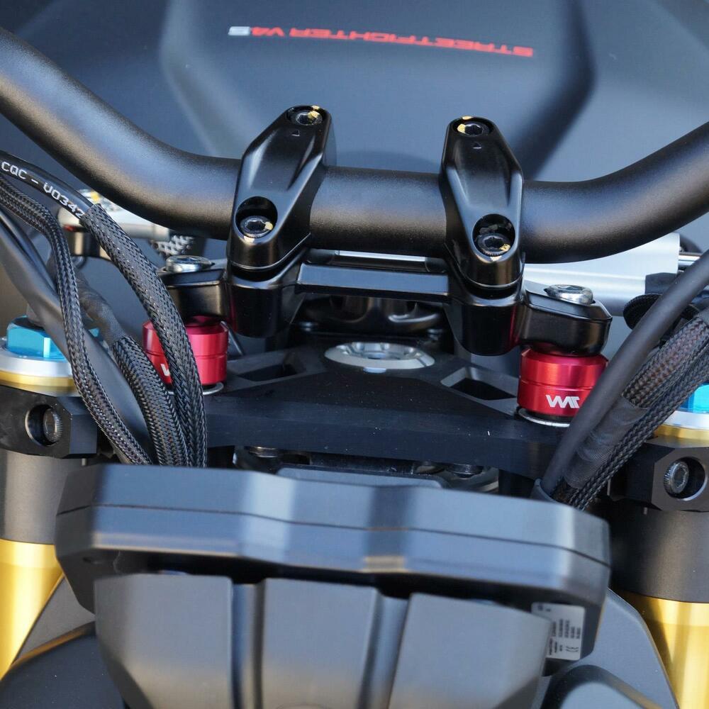 Anodized Handlebar Riser Handlebar Riser 20mm for DUCATI Streetfighter V2, V4 / V4S & Monster 9 ...