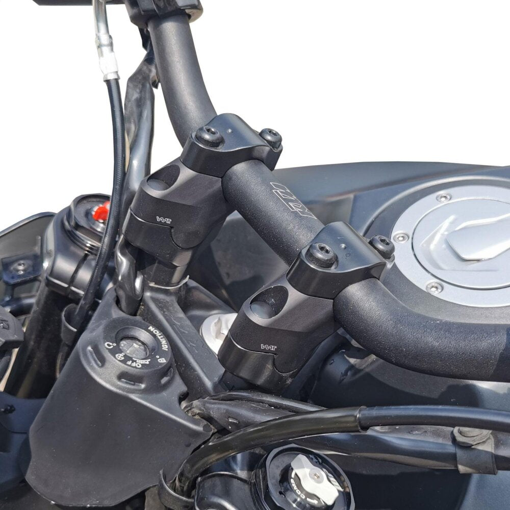 Handlebar risers 30 mm with offset 18 mm for KTM 125/250/390 Duke & 390 Adv