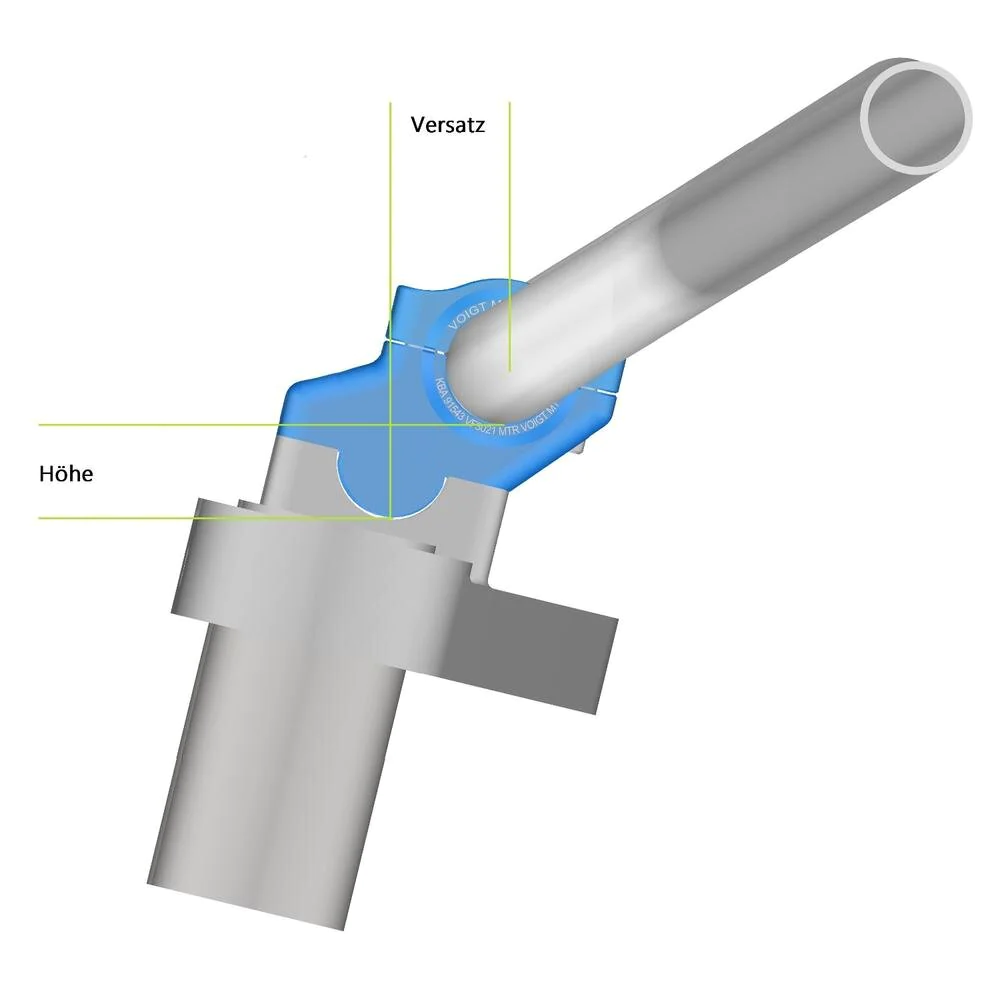 Handlebar Riser 30mm with 19mm Offset for KTM Adv & Duke Series