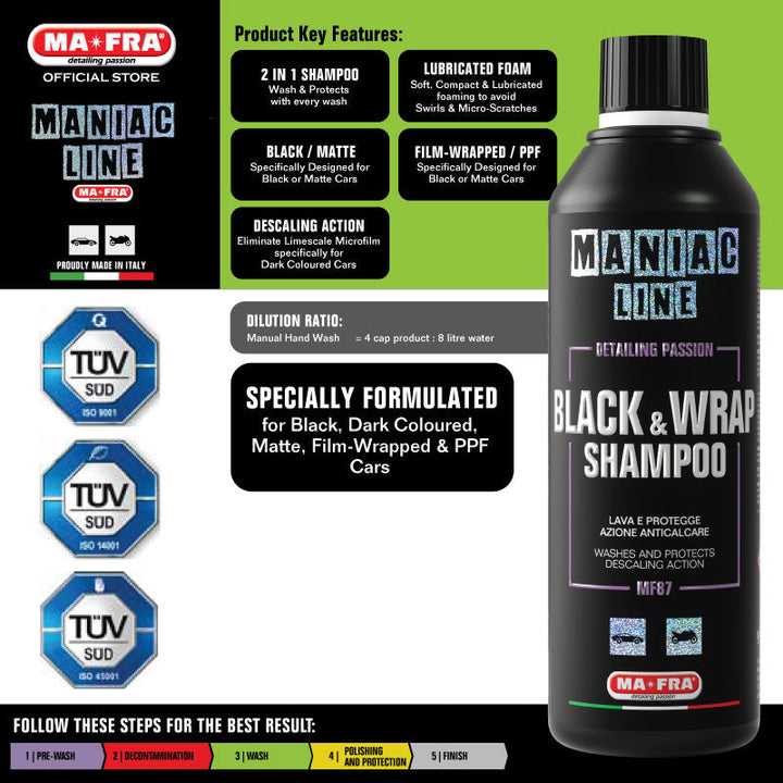 Maniac Line Black and Wrap Shampoo