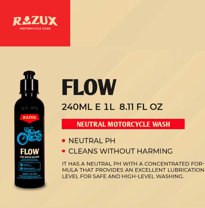 Razux FLOW Neutral Motorcycle Wash Shampoo