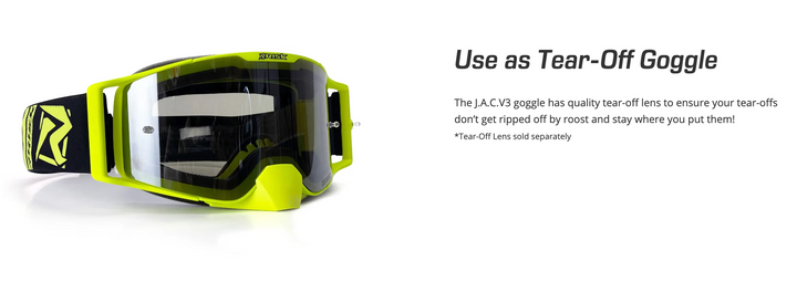 J.A.C V3 MX Goggle Roll-Off Ripper Mega Combo Kit