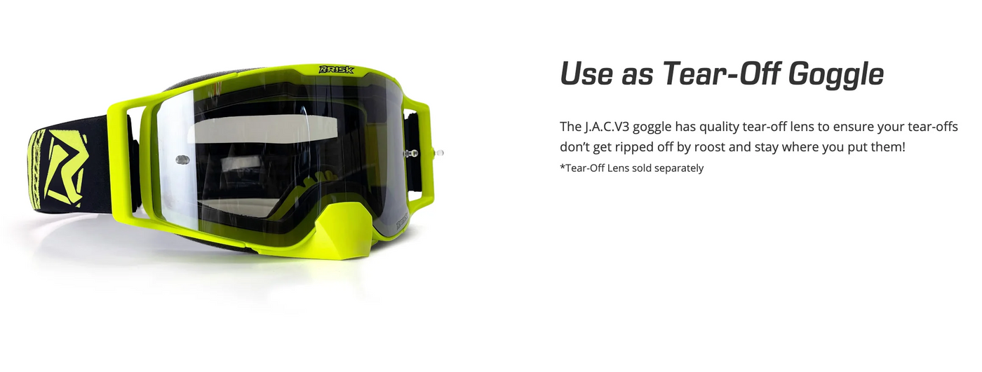J.A.C V3 MX Goggle Roll-Off Ripper Mega Combo Kit
