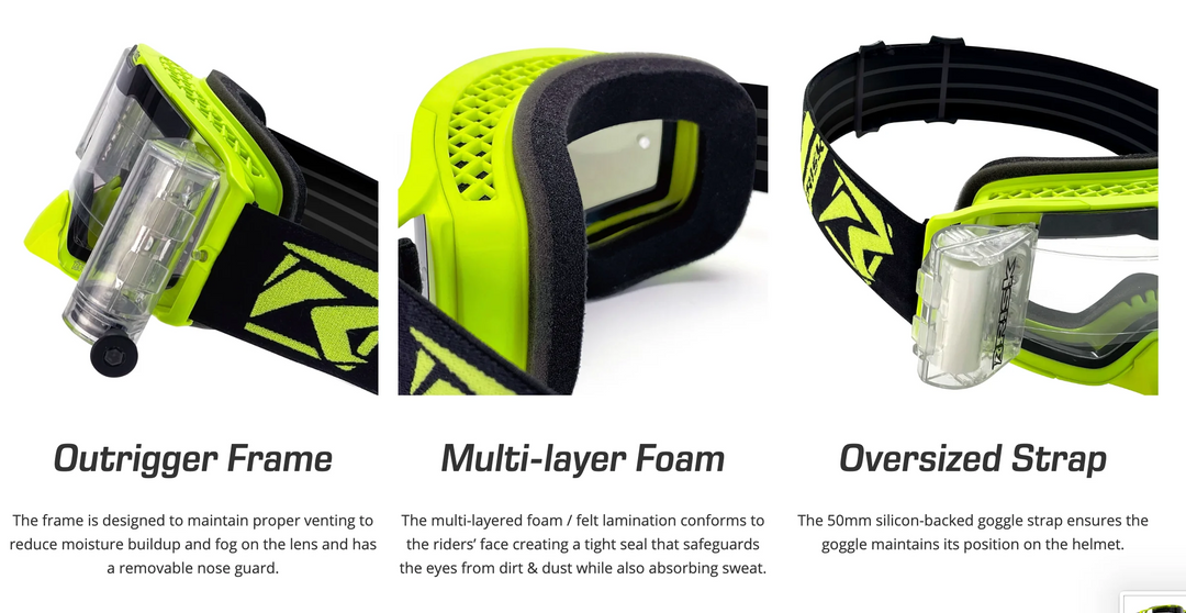 J.A.C V3 MX Goggle Roll-Off Ripper Mega Combo Kit