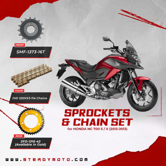 ZF Sprockets & DID Chain Set for HONDA NC 700 X (2012-2013)