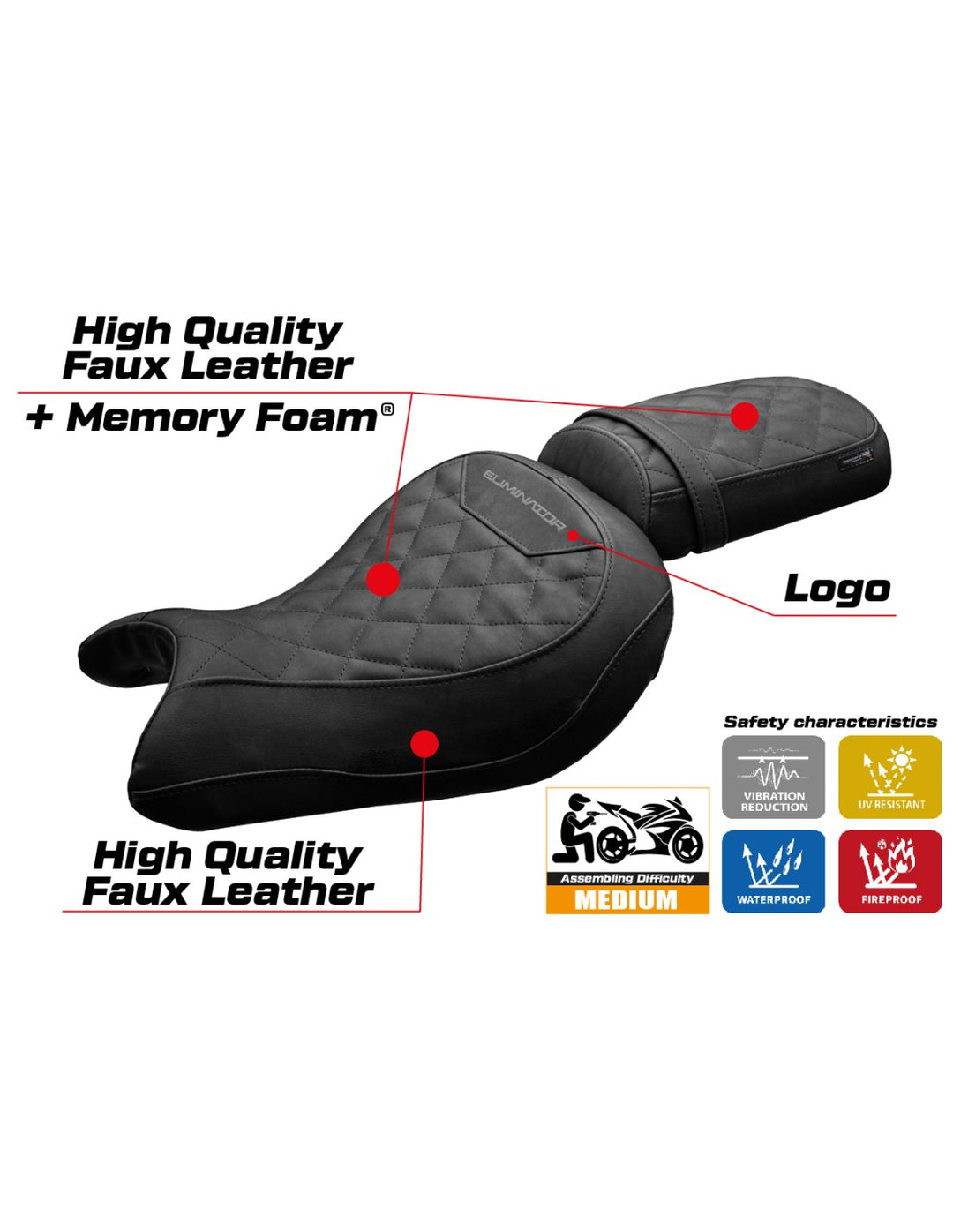 Mutsu Comfort System for KAWASAKI Eliminator 500 (2024-2026)