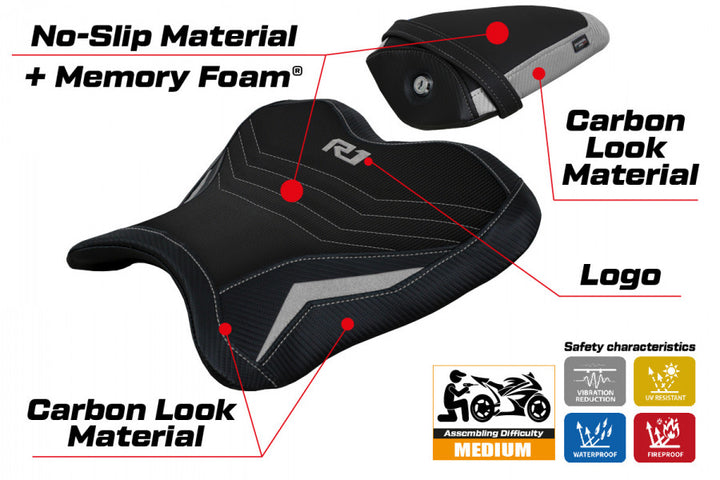 Kagran Comfort System Seat Cover for YAMAHA R1 (2015-2024)