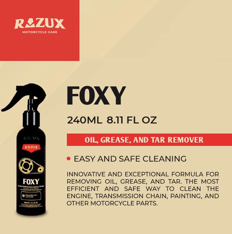 Razux FOXY Oil Grease and Tar Remover