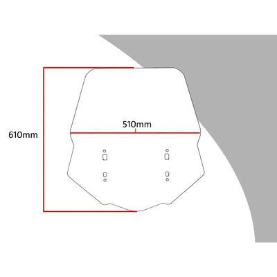 Flip Screen (610mm High) for HONDA GL 1800 GoldWing (2018-2023)