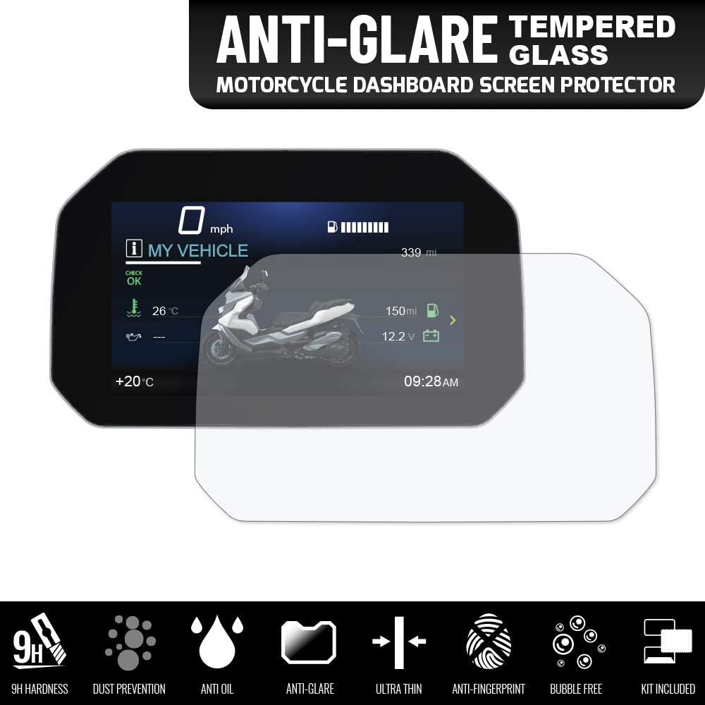 Tempered Glass Dashboard Screen Protector (Anti Glare) - BMW Connectivity