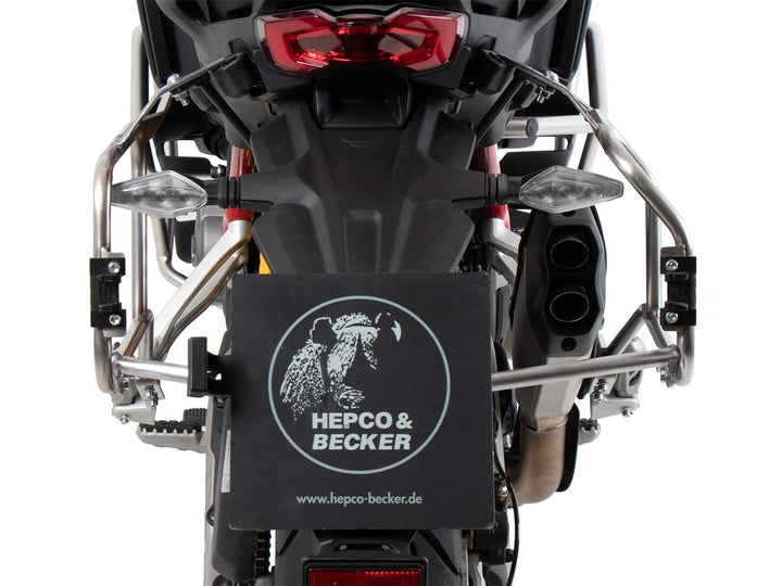 SideCarrier Cutout incl. XPLORER Silver Sideboxes for DUCATI Multistrada V4 / S / S Sport (2021-)