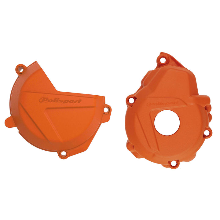 POLISPORT Clutch & Ignition Cover Protector Kit for selected KTM & HUSQVARNA Dirt BIke Models