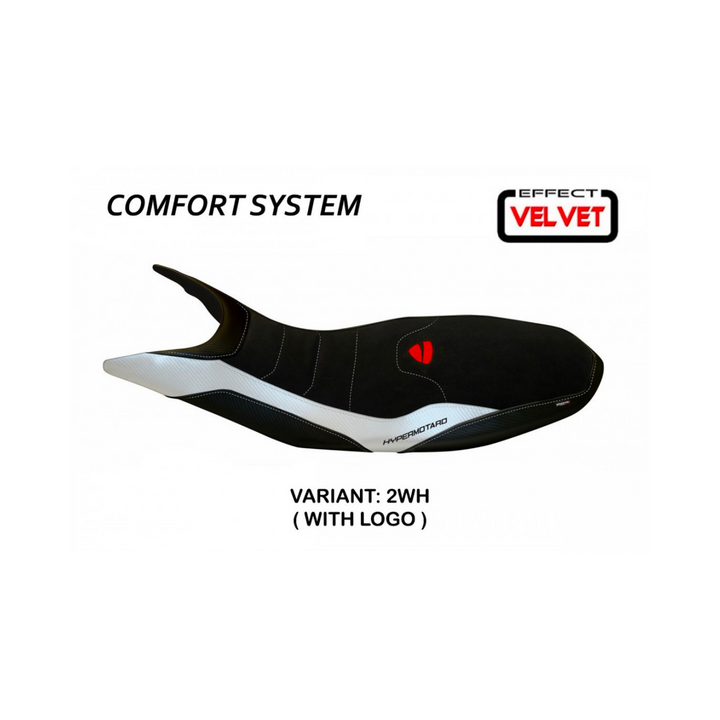 Varna 1 Velvet Comfort System Seat Cover for DUCATI Hypermotard 821 / 939 (2013-2018)