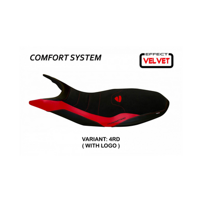 Varna 1 Velvet Comfort System Seat Cover for DUCATI Hypermotard 821 / 939 (2013-2018)