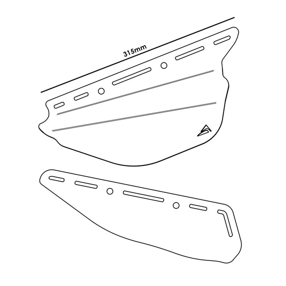 PYRAMID Infill Panels for TRIUMPH Tiger 1200 GT Pro / Rally Pro / GT Explorer / Rally Explorer (2022-)