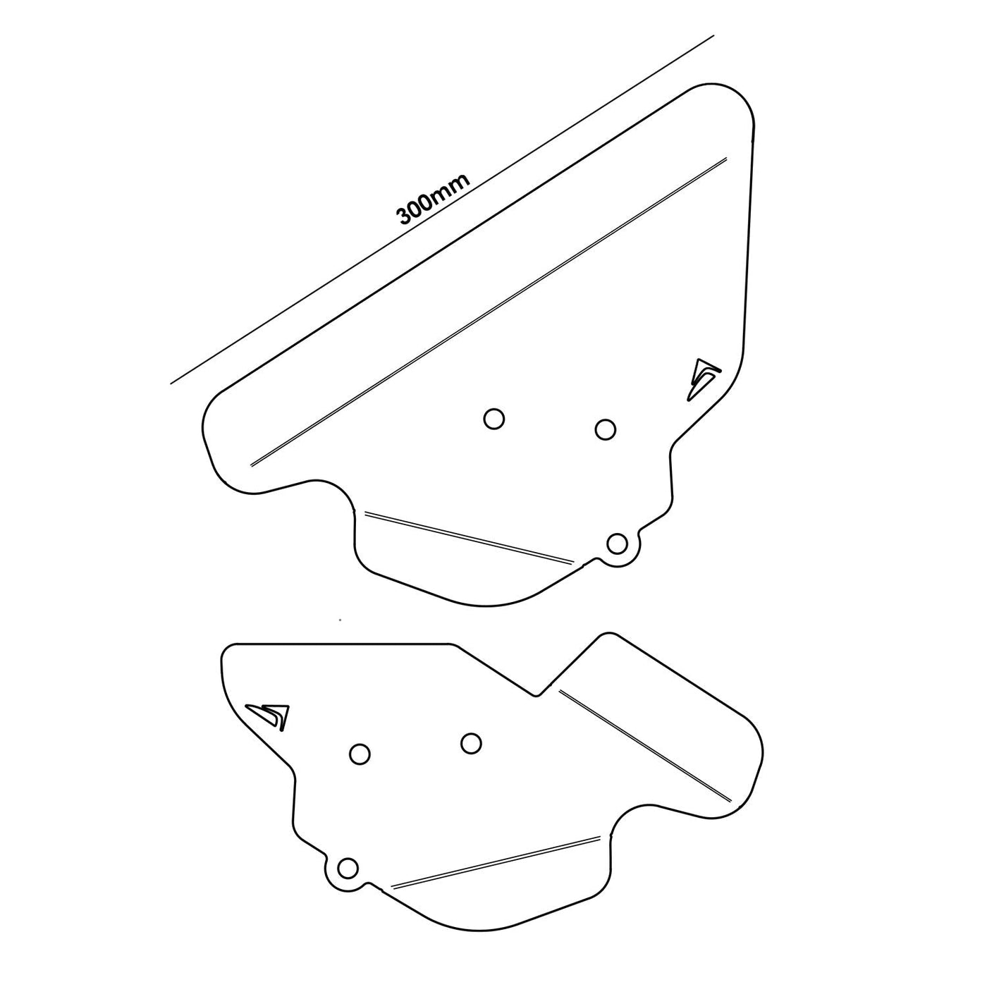 Pyramid Infill Panels for YAMAHA Tracer 9 / GT (2021-)