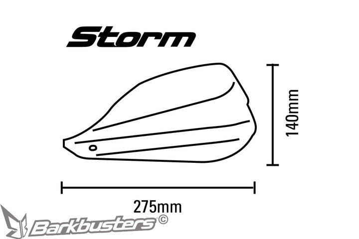 STORM Handguard - Single Point Bar End Mount (Threaded)