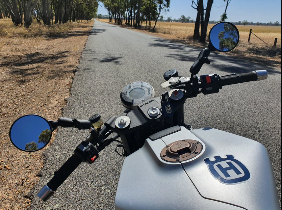 Scrambler Mirror with RAM Arm Set