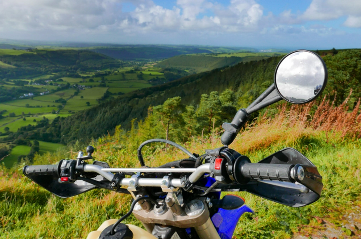 Scrambler Mirror with RAM Arm Set