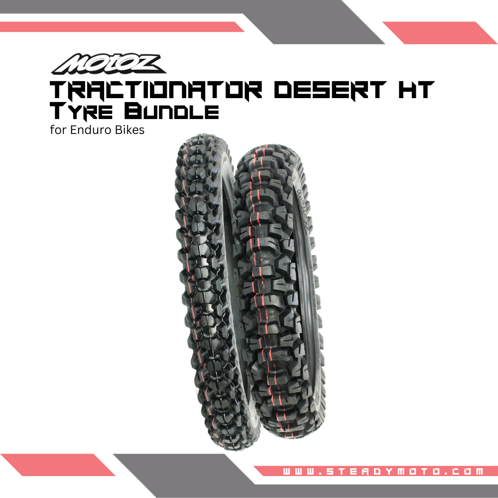 MOTOZ TRACTIONATOR DESERT H/T Tyre Bundle for Enduro Bikes