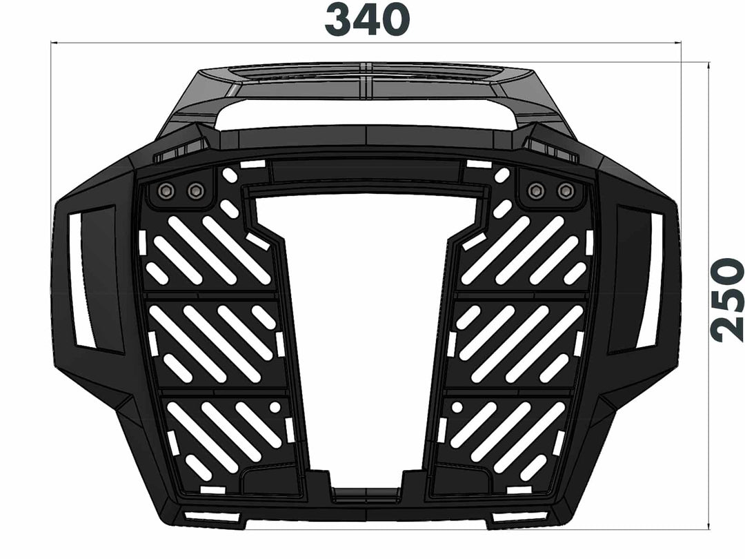 Alurack TopCase Carrier for YAMAHA MT-09 / SP