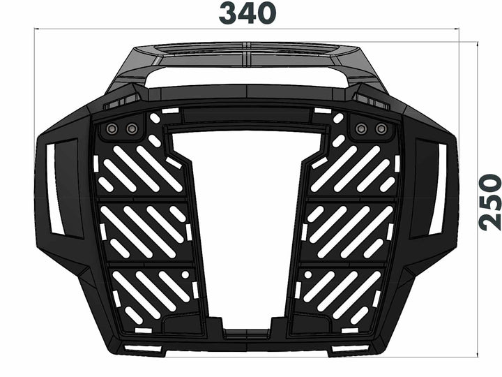 Alurack TopCase Carrier for YAMAHA MT-09 / SP