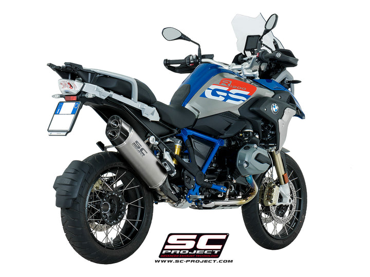 "Adventure" Titanium Slip-On Exhaust with Carbon Fibre Endcap for BMW R 1200 GS (2017-2019)
