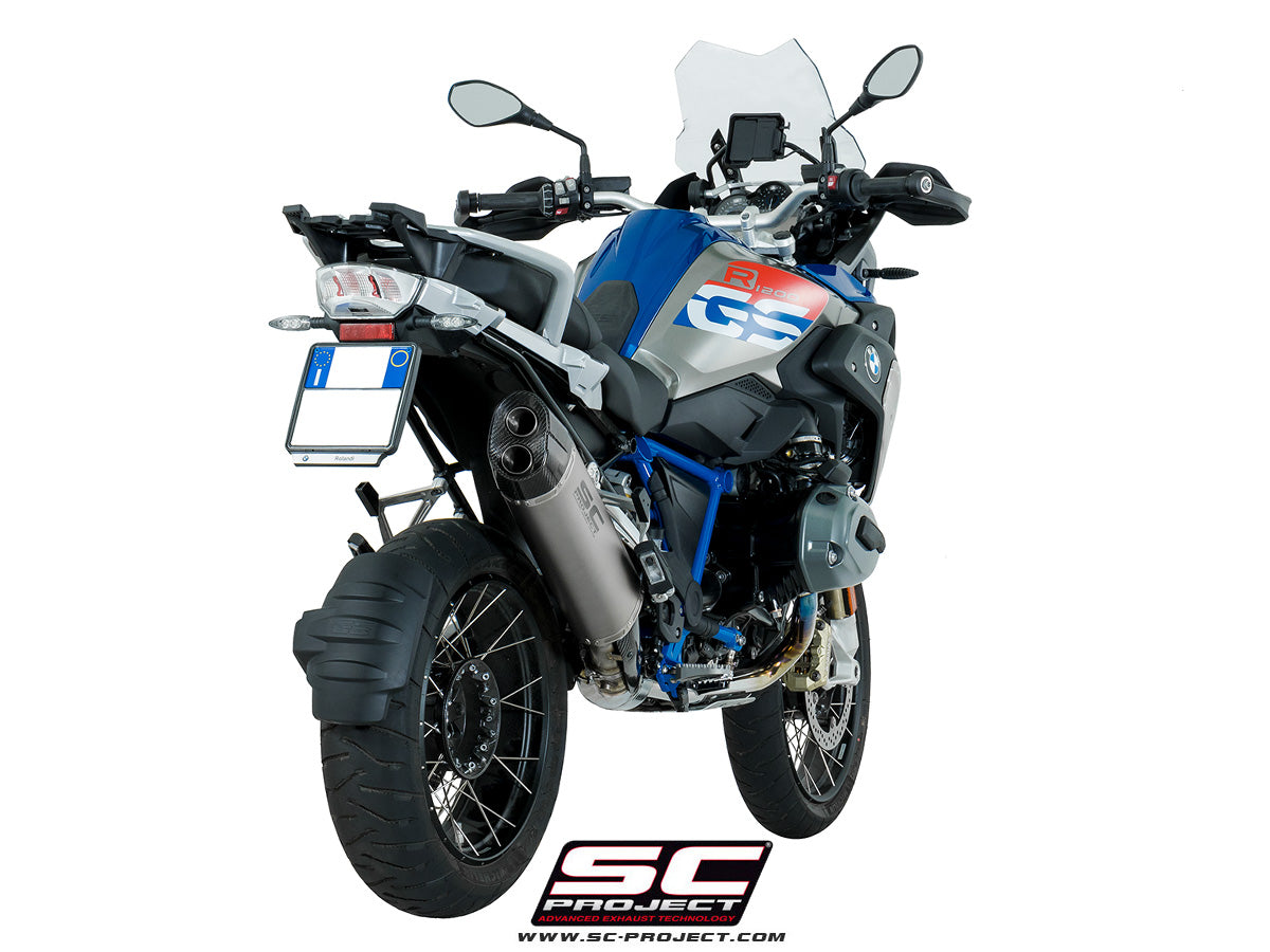 Adventure Titanium Slip On Exhaust with Carbon Fibre Endcap or BMW R SteadyMoto