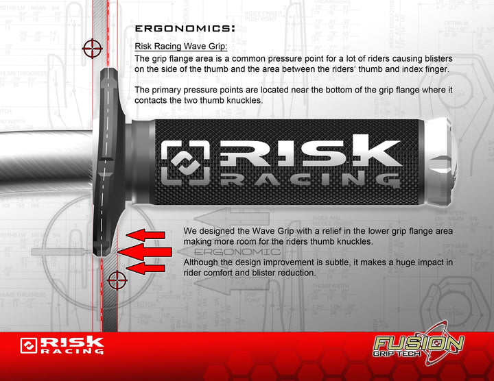 FUSION 2.0 Motocross Grips with Fusion Bonding System